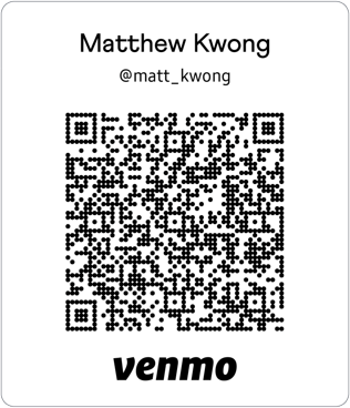 Our Venmo Account QR Code